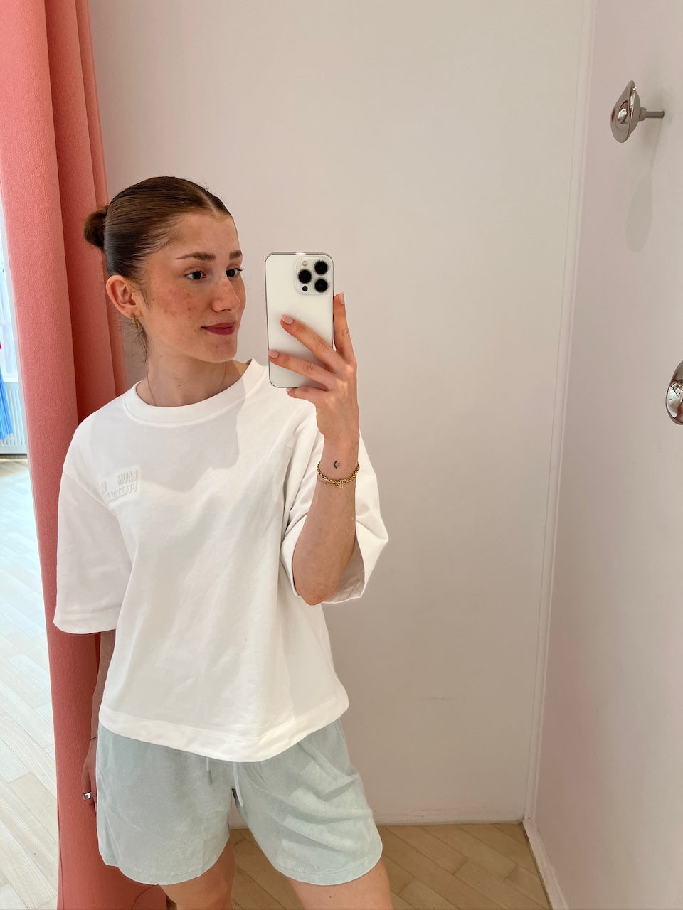 Frottee Shorts baby blue