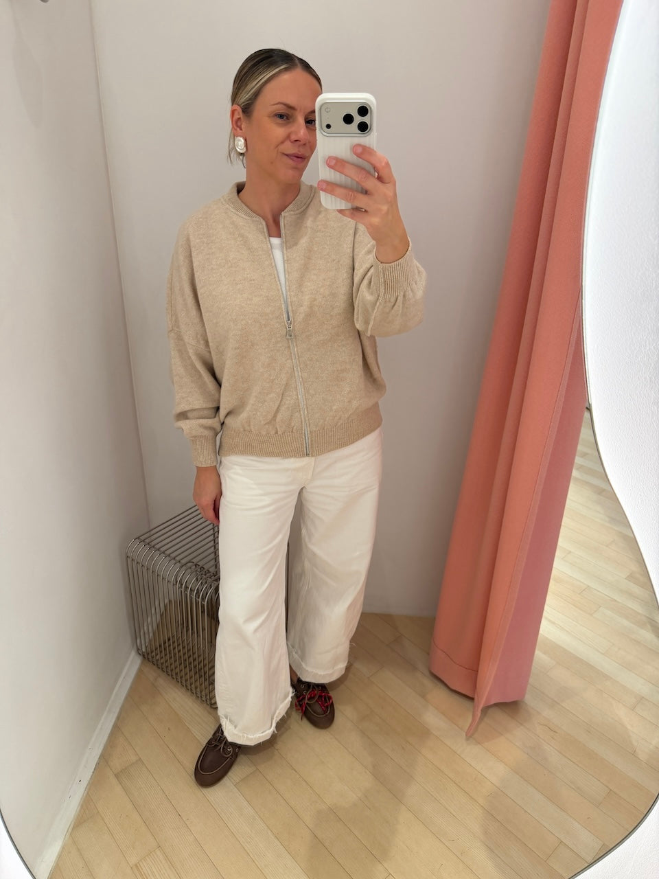 Jackie Bomber Jacket light beige