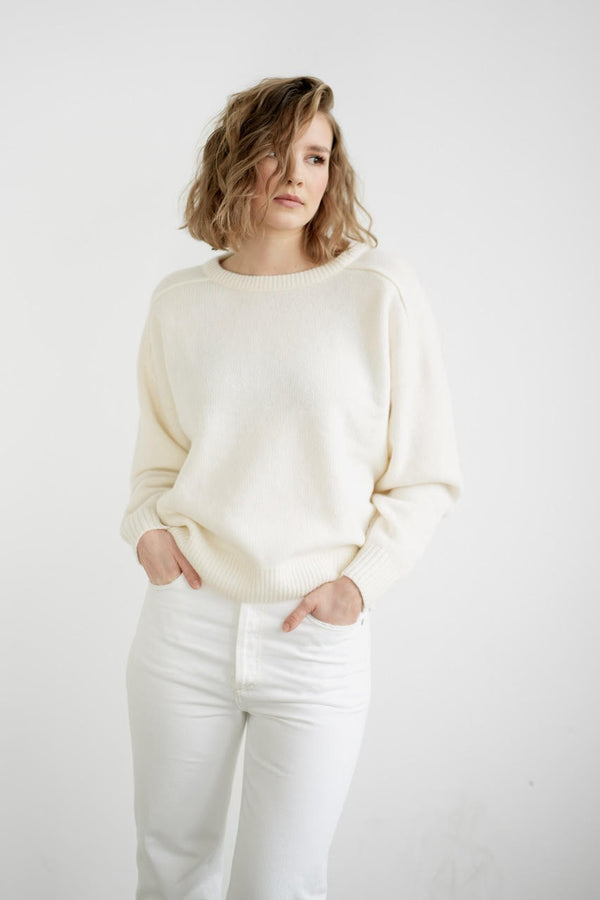 Mia Crewneck Pullover offwhite
