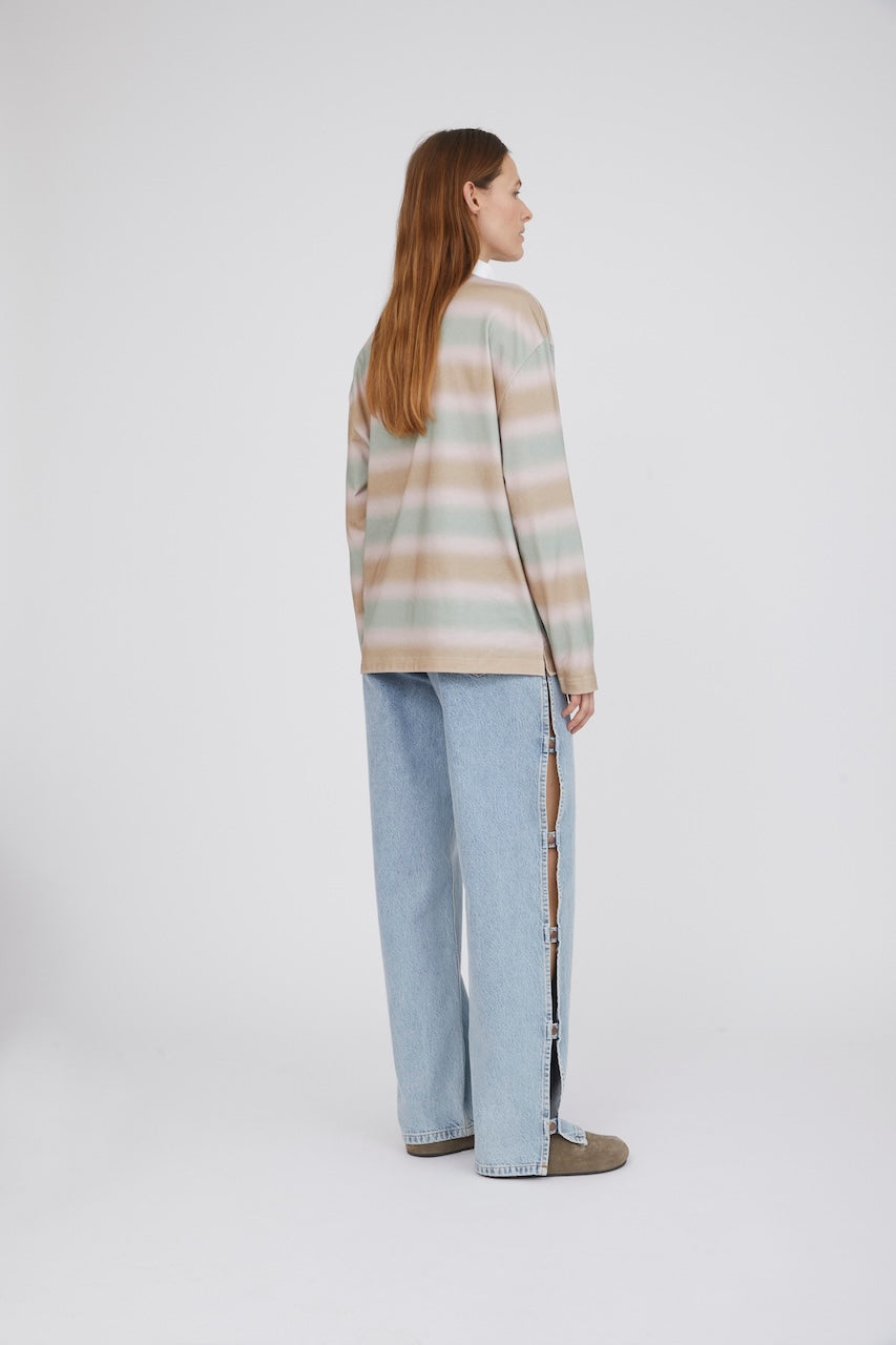 Cash Polo Shirt dusty multi spray