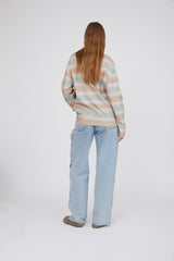 Cash Polo Shirt dusty multi spray