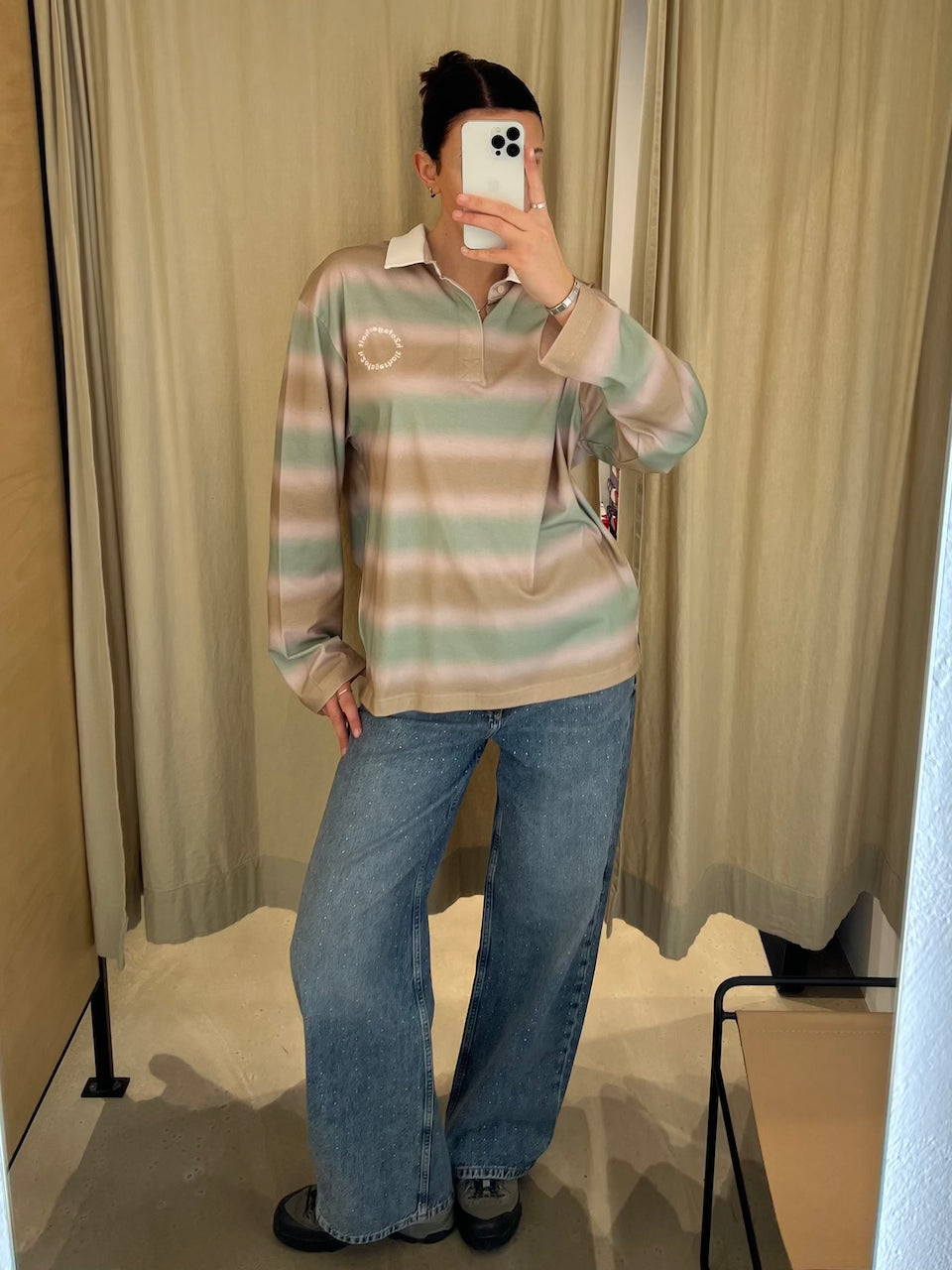 Cash Polo Shirt dusty multi spray