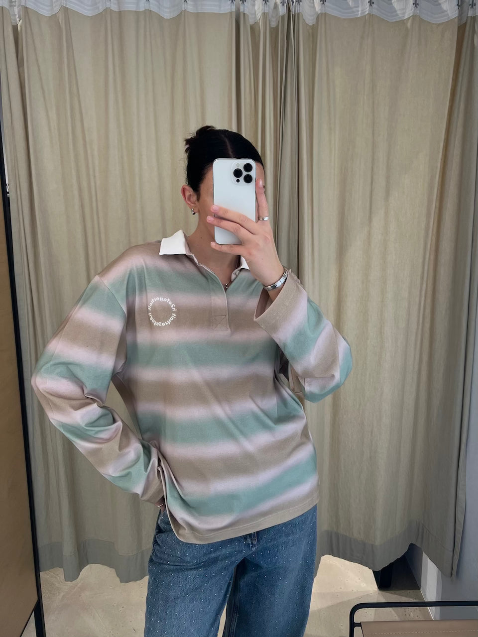 Cash Polo Shirt dusty multi spray