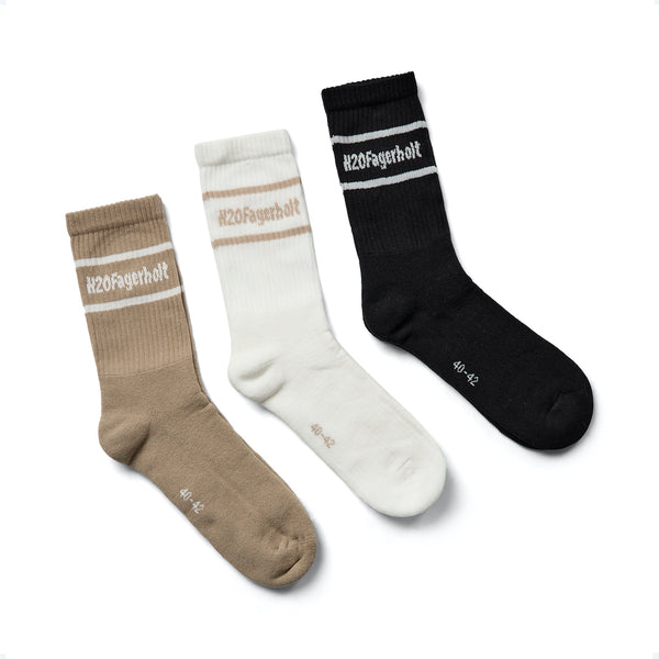 New Suck Socks black - cream - brown