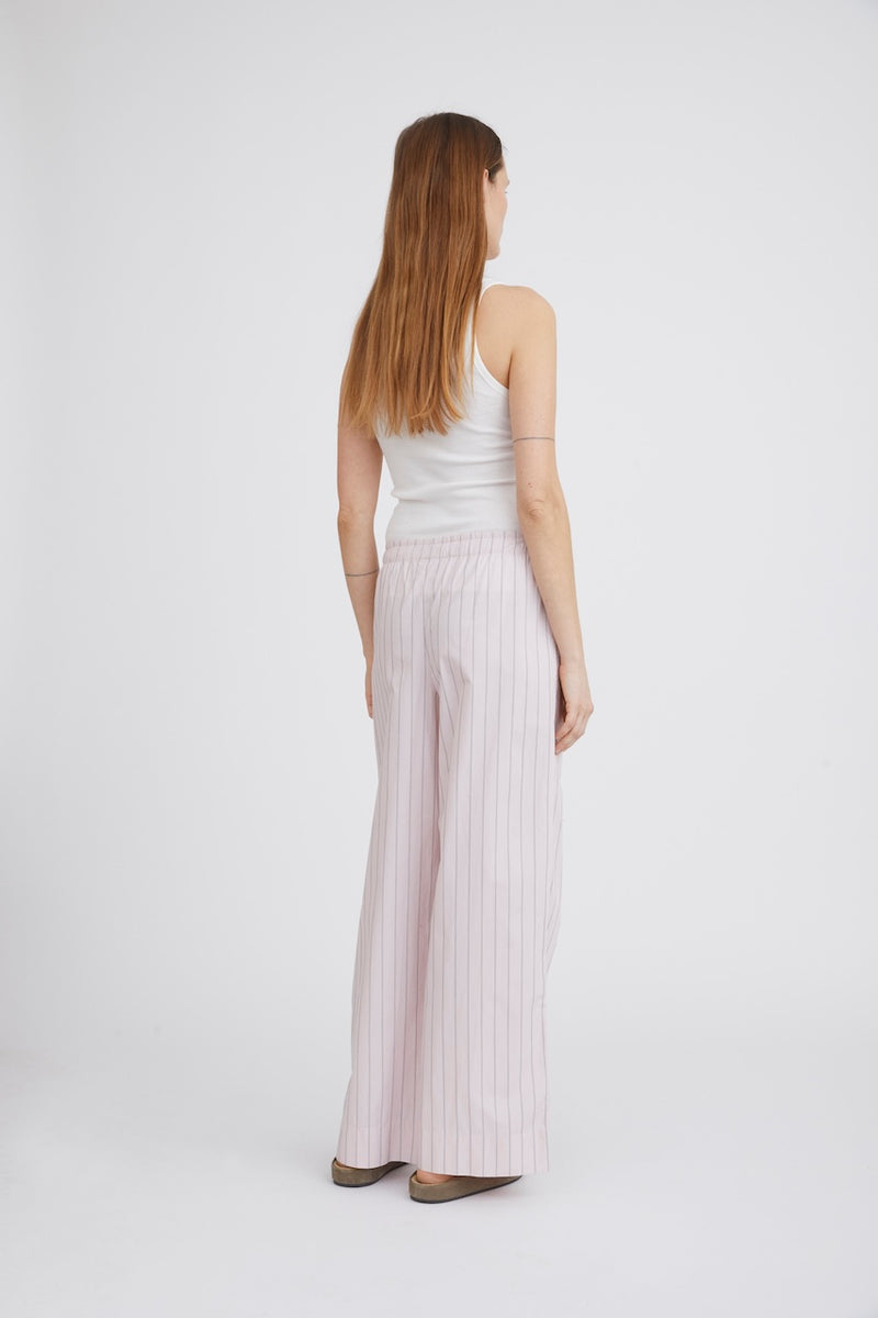 Holiday Pants dusty rose stripe