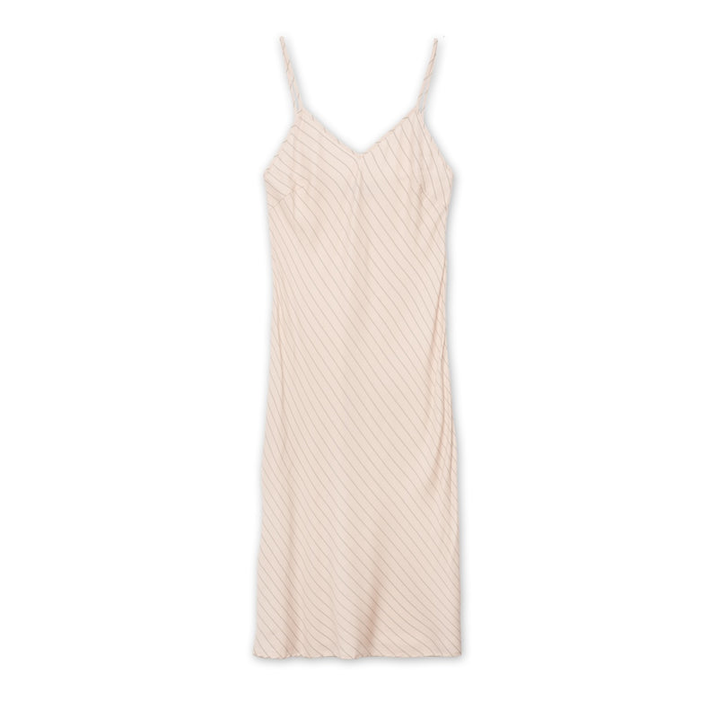Mallorca Dress dusty rose stripe