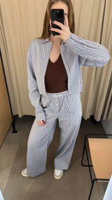 PJ Pants blue stripe