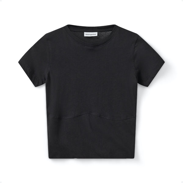 Sophia Cropped Tee deep black