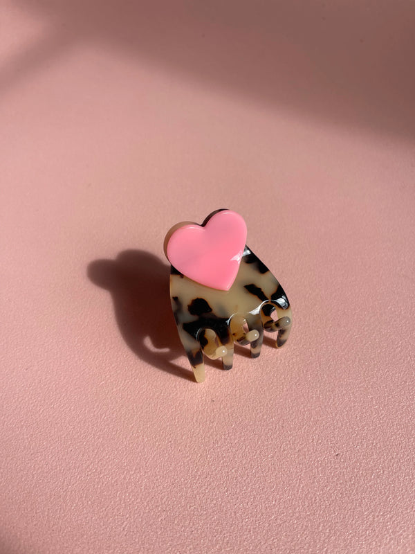 Haarklammer Claire mini beige/baby pink