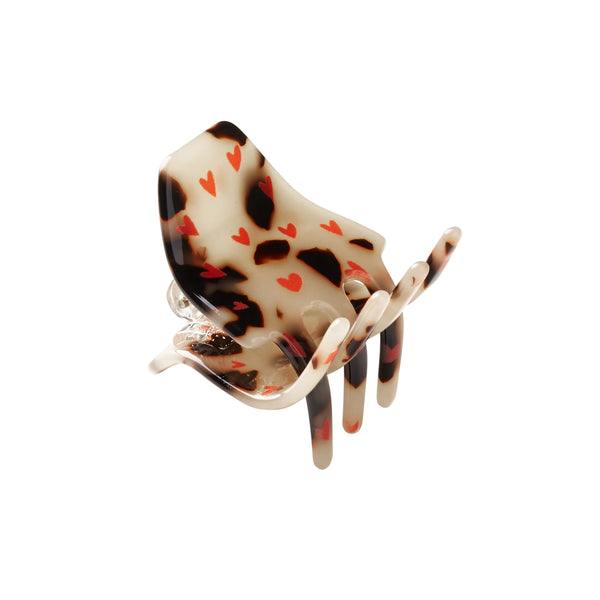 Haarklammer Fee mini Hearts classic beige