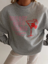 Cherry Good Friends Sweater grey