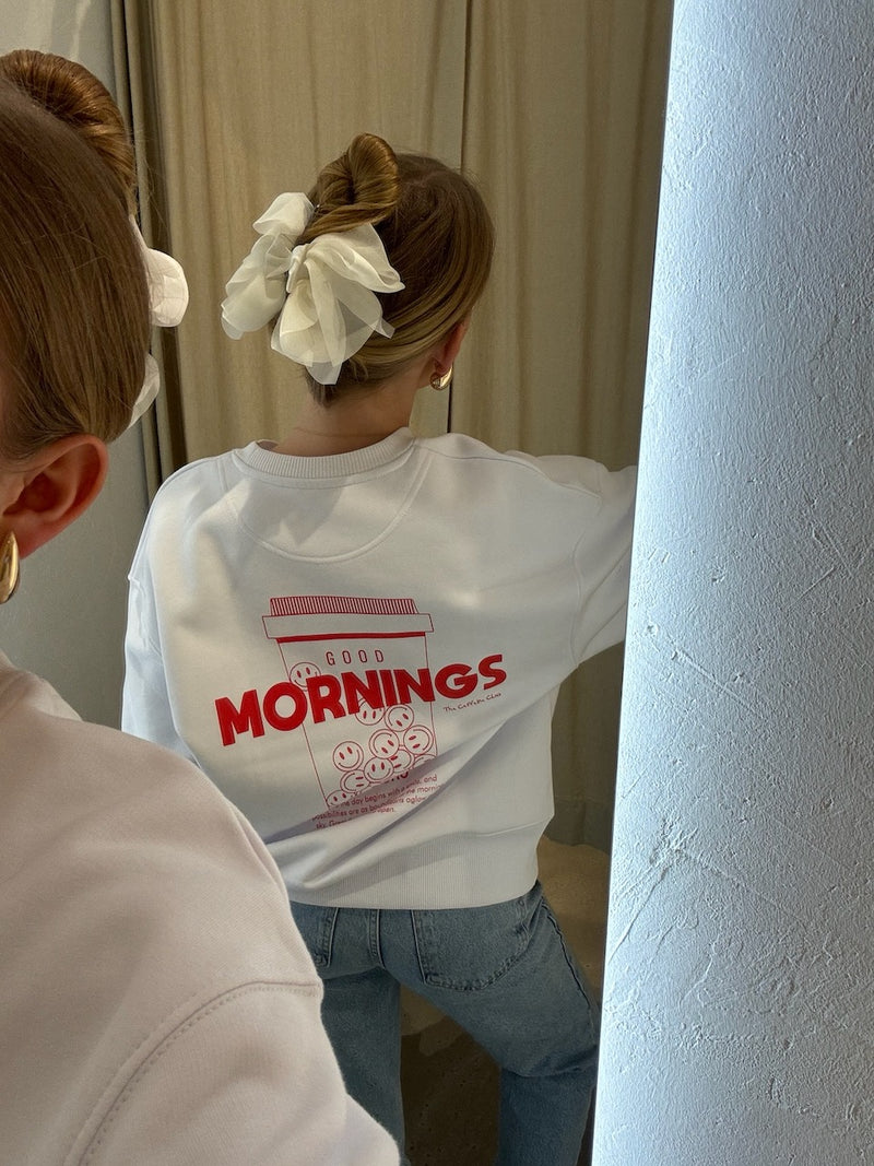 Good Mornings Sweater white/red