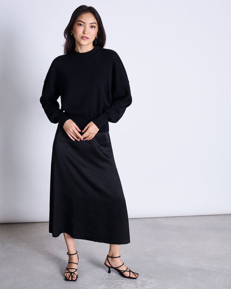 Dira Midi Skirt black