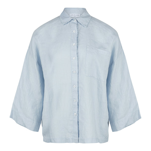 Linen Shirt Mons light blue