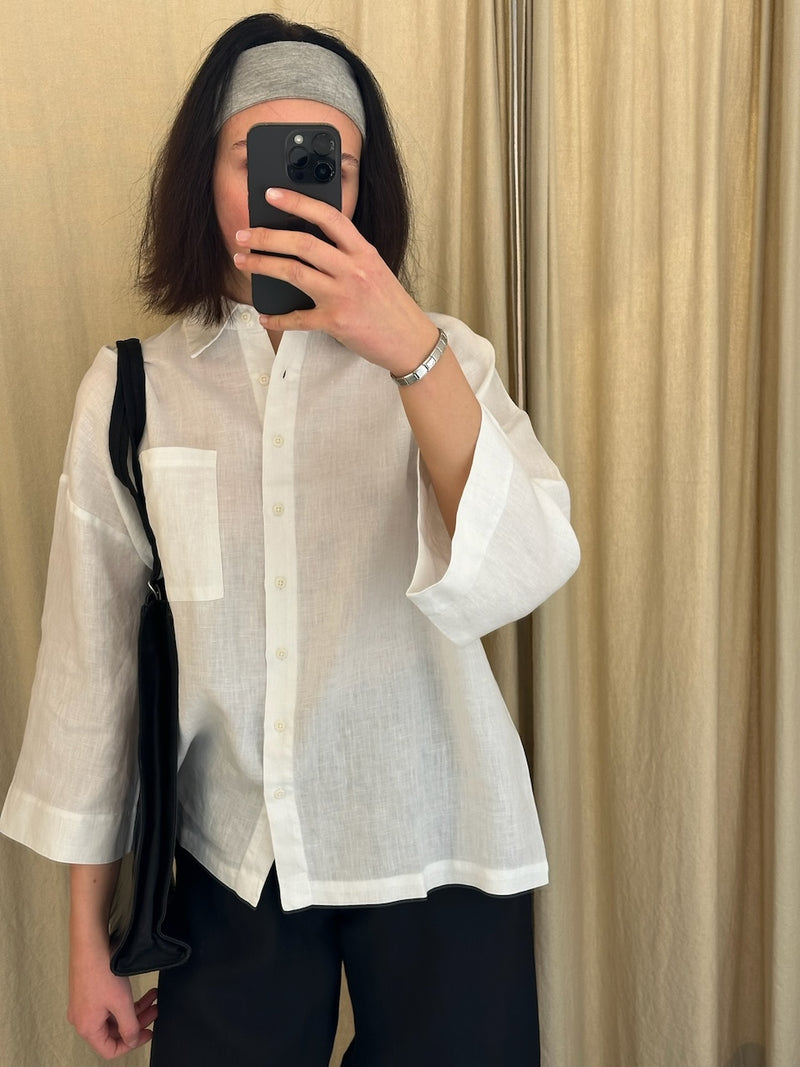 Linen Shirt Mons white