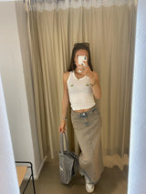 Amager Printed Top white olive