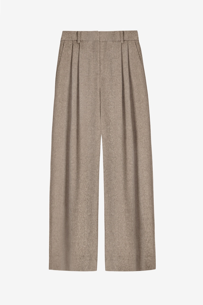 Barrel Pants taupe melange