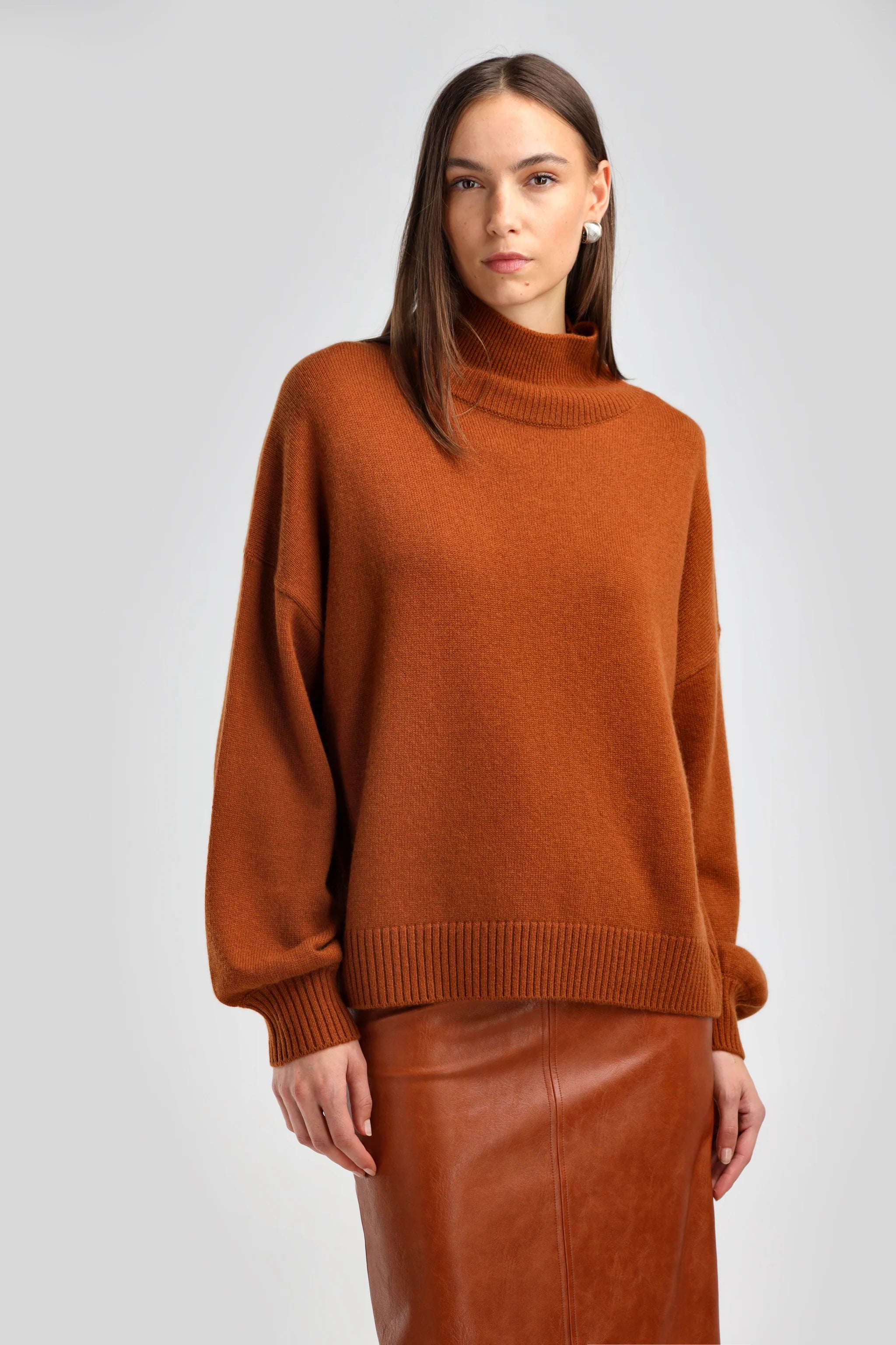 Cocoon Turtleneck autumn leave