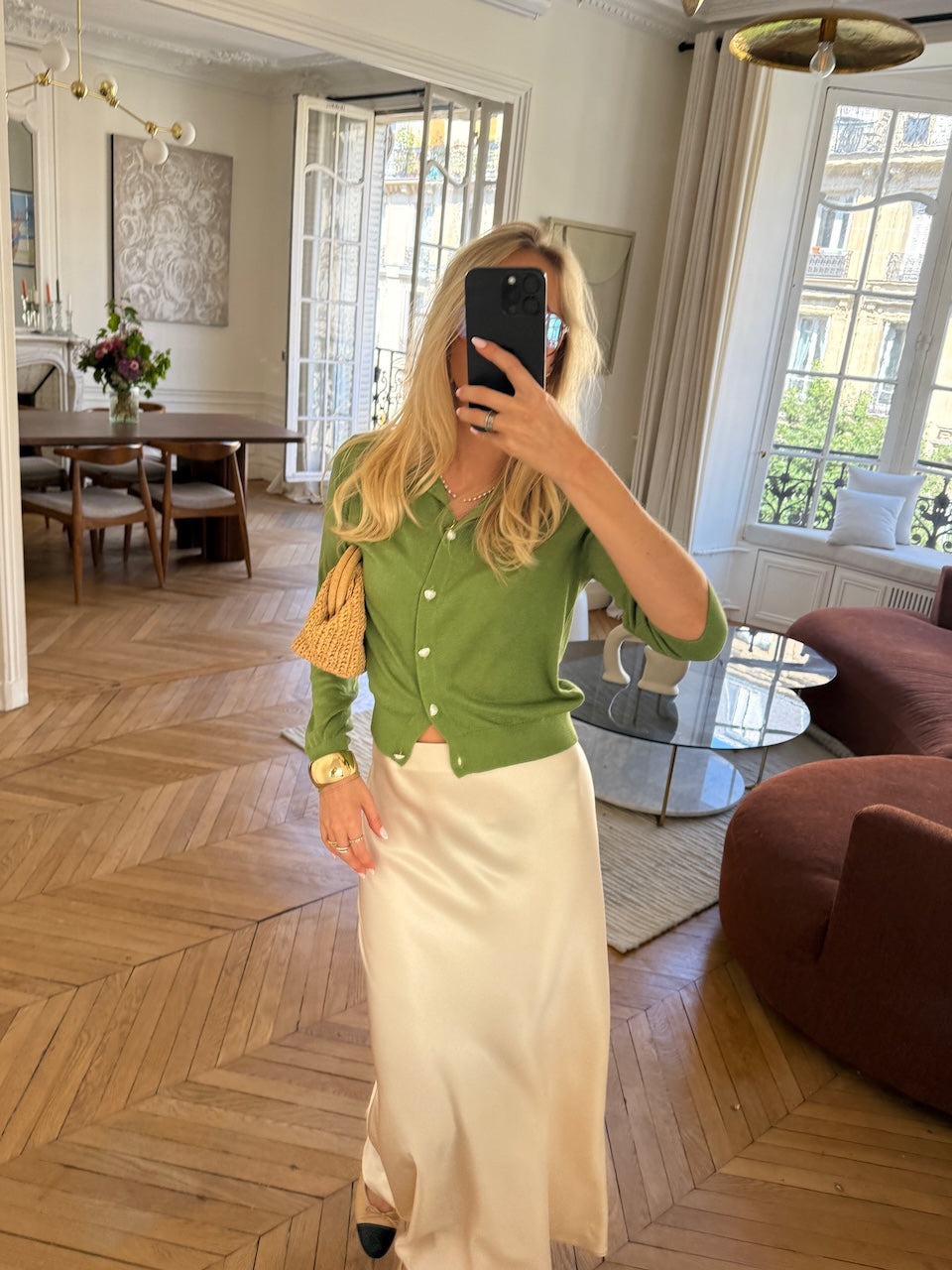 Gigi Cardigan bright green