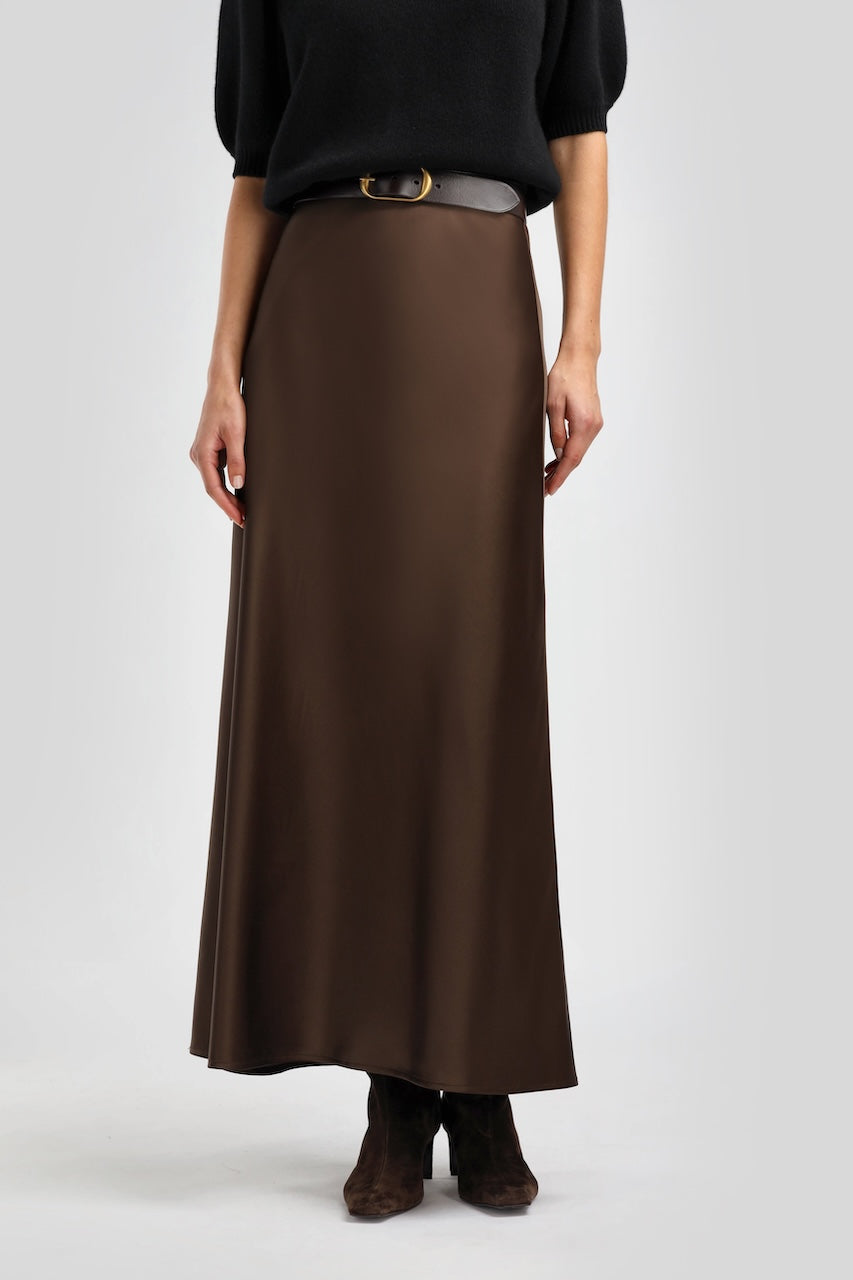 Le Plaine Maxiskirt chocolate