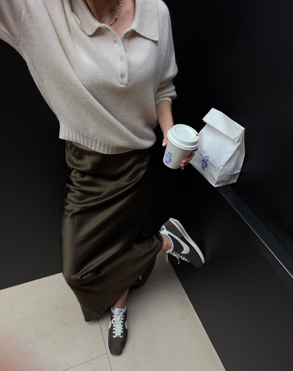 Le Plaine Maxiskirt chocolate