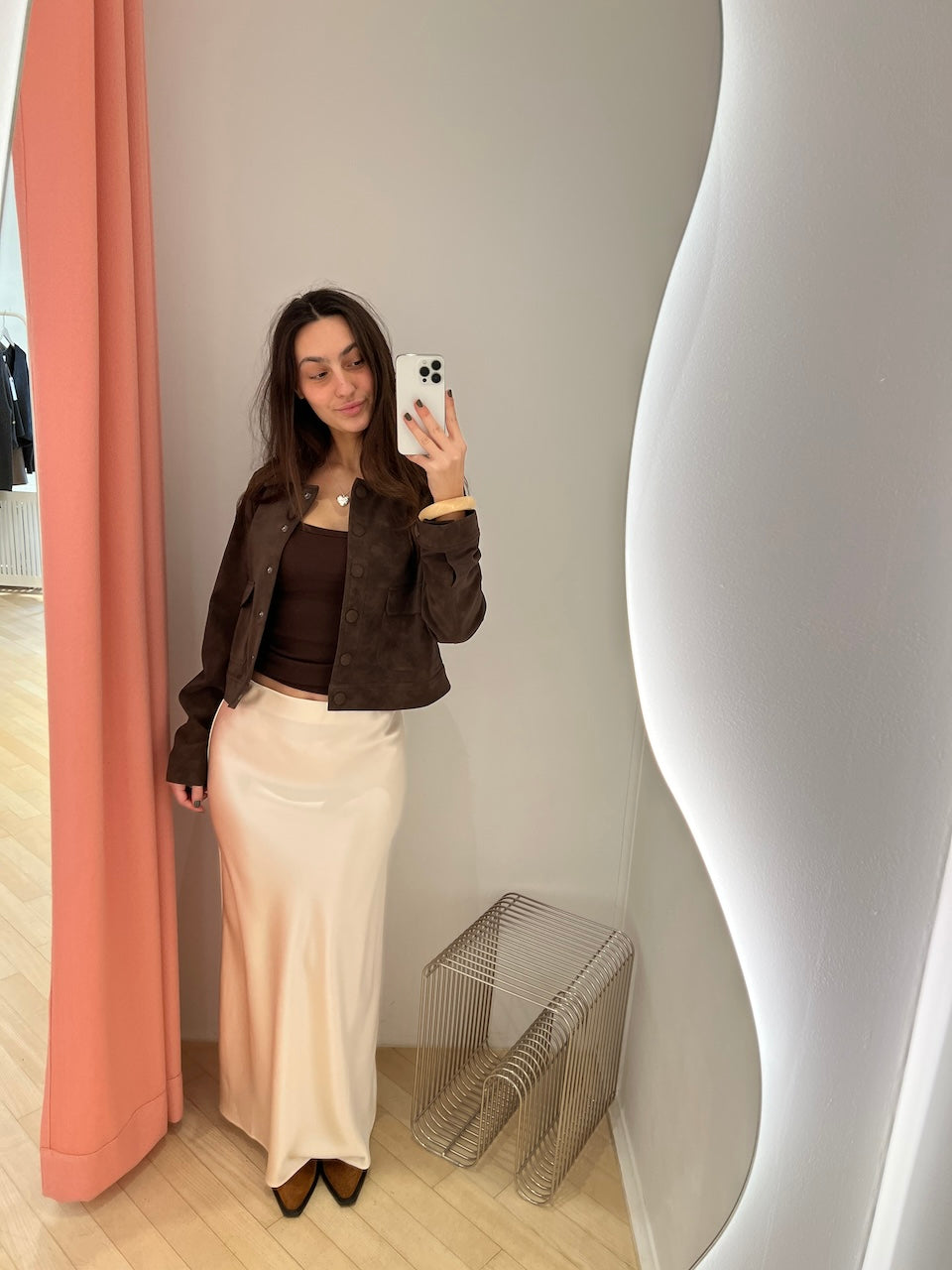 Le Plaine Maxiskirt creme