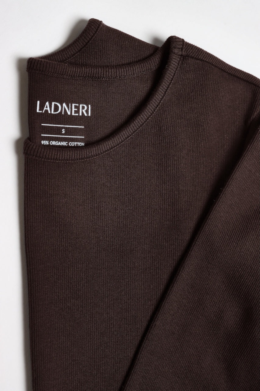 Line Longsleeve dark brown