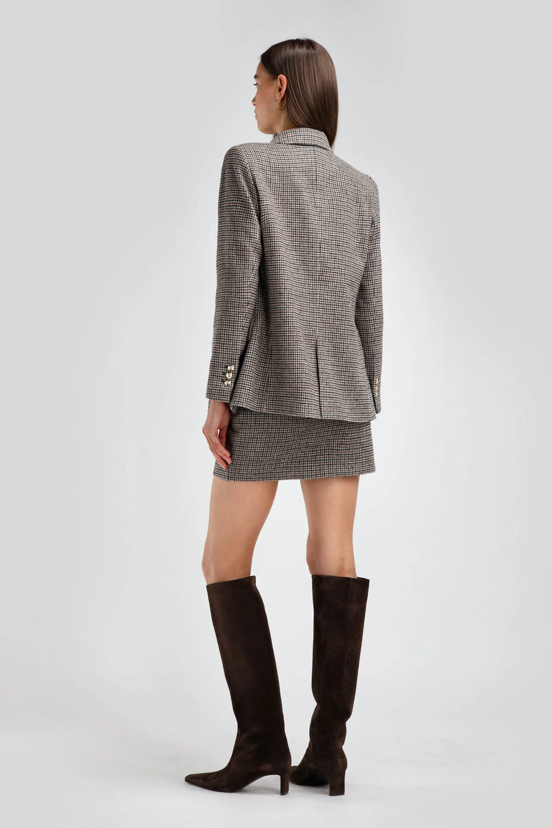Manon Blazer brown checked