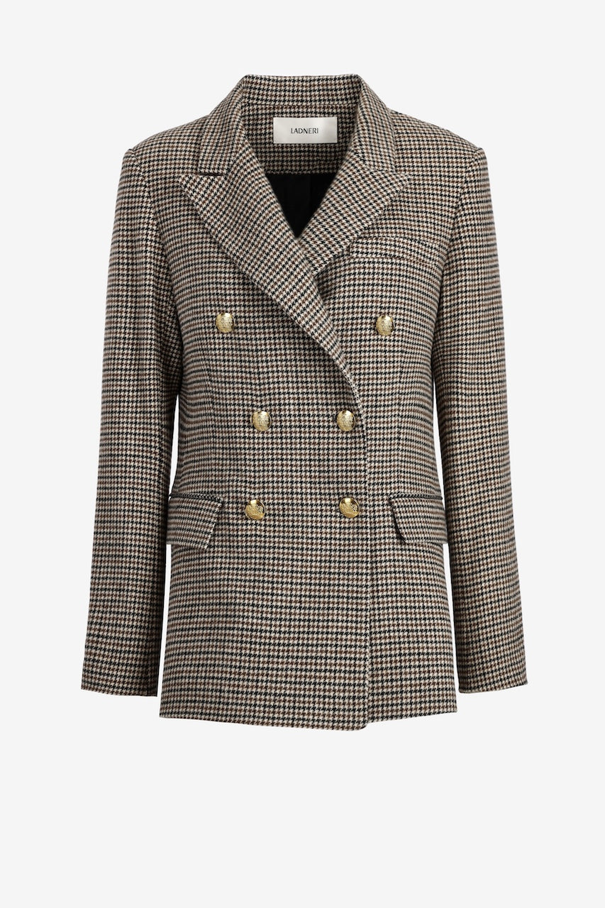 Manon Blazer brown checked