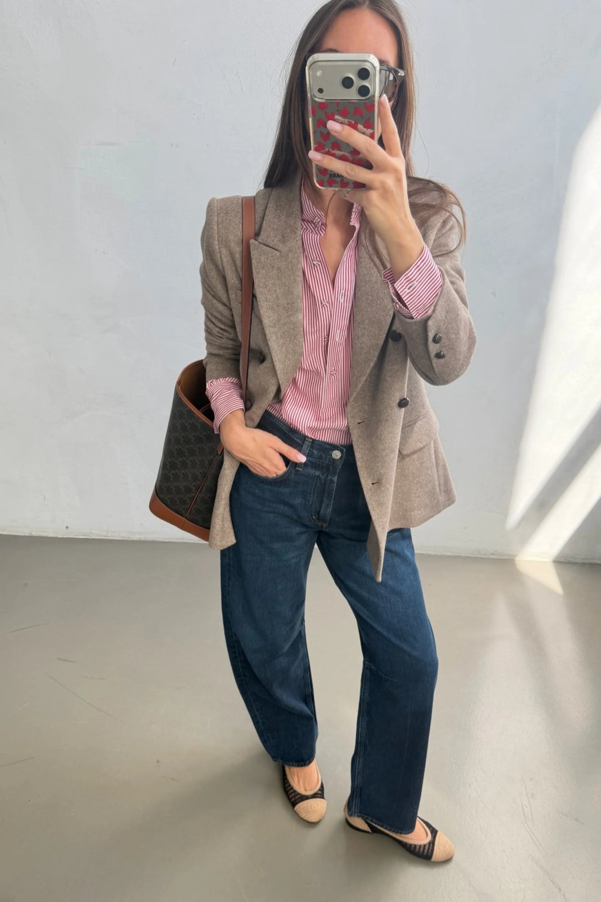 Manon Blazer taupe melange