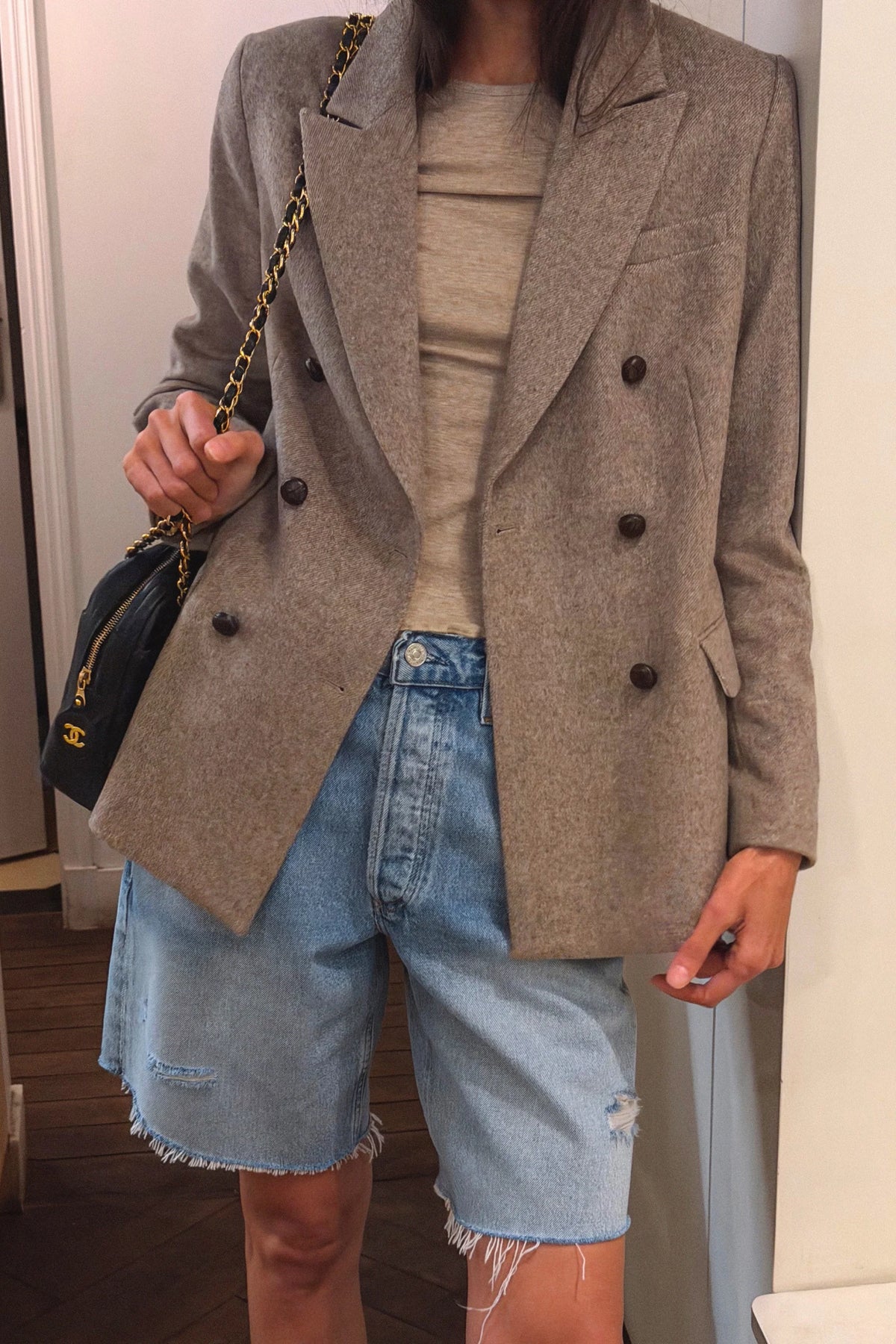 Manon Blazer taupe melange