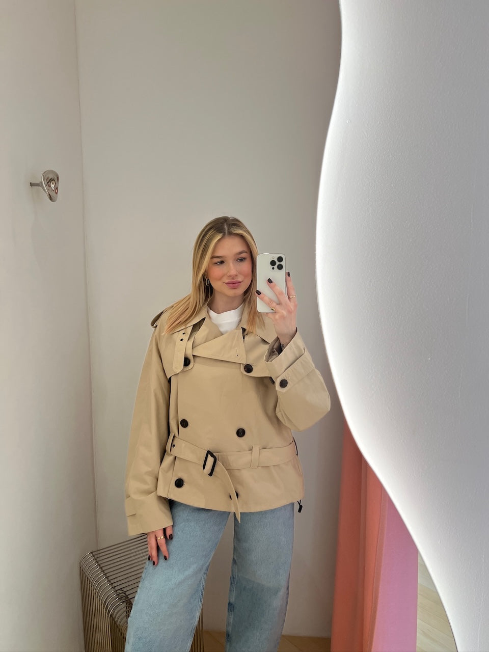 Olivia Short Trench beige