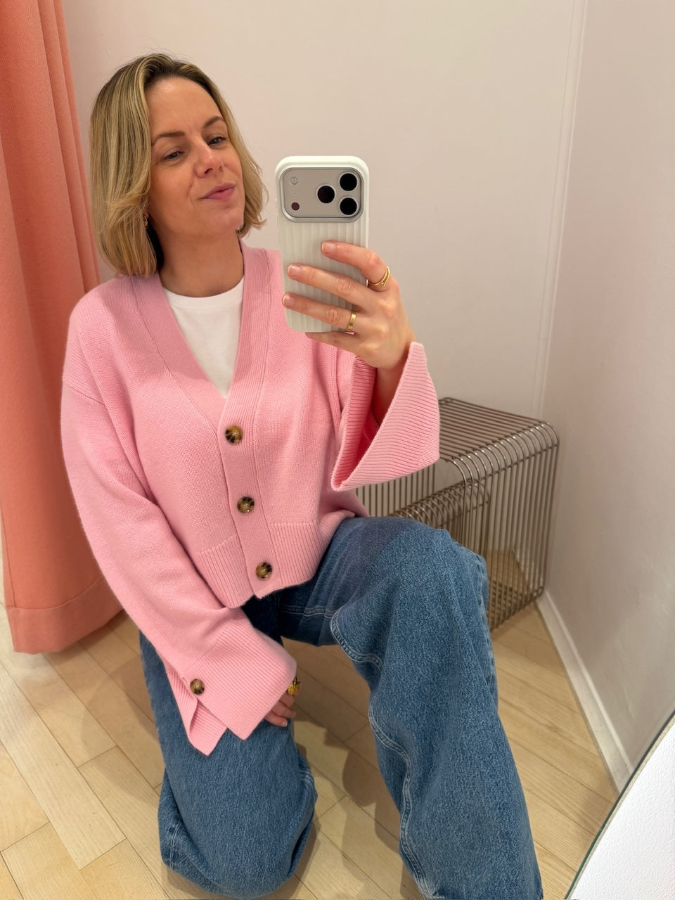 Palais Cardigan vintage rose