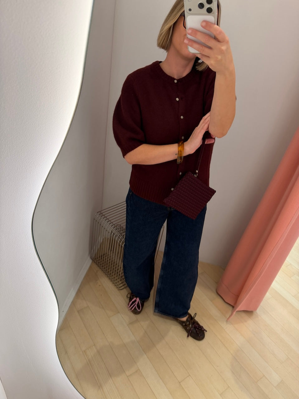 Poupette Cardigan rouge