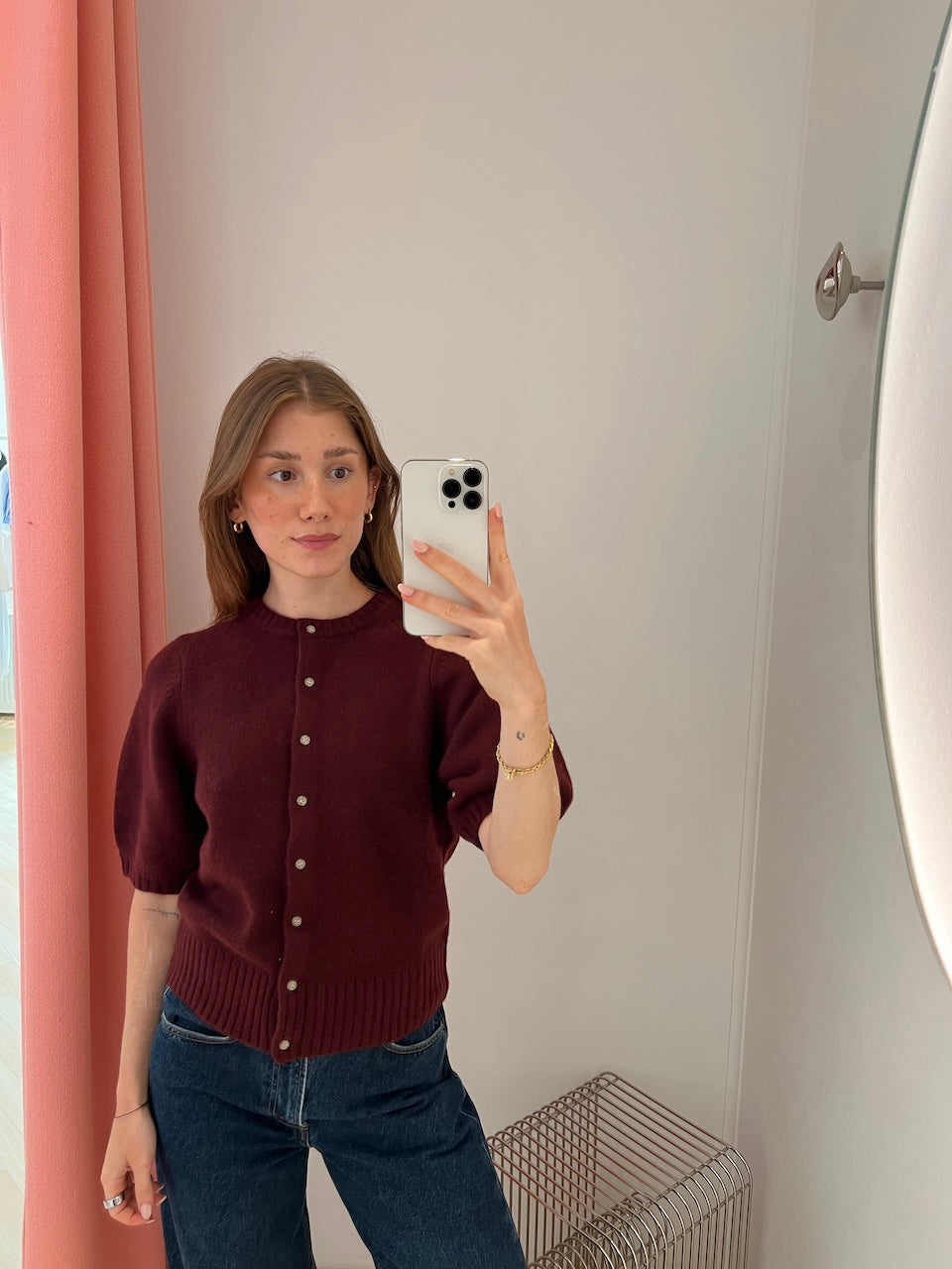 Poupette Cardigan rouge