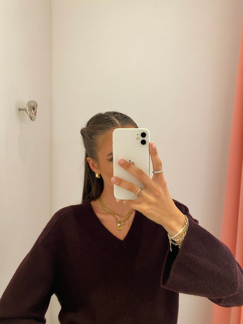 Ruby Pullover red wine