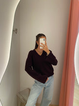 Ruby Pullover red wine