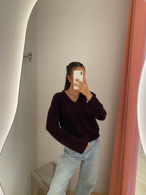Ruby Pullover red wine