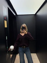 Ruby Pullover red wine