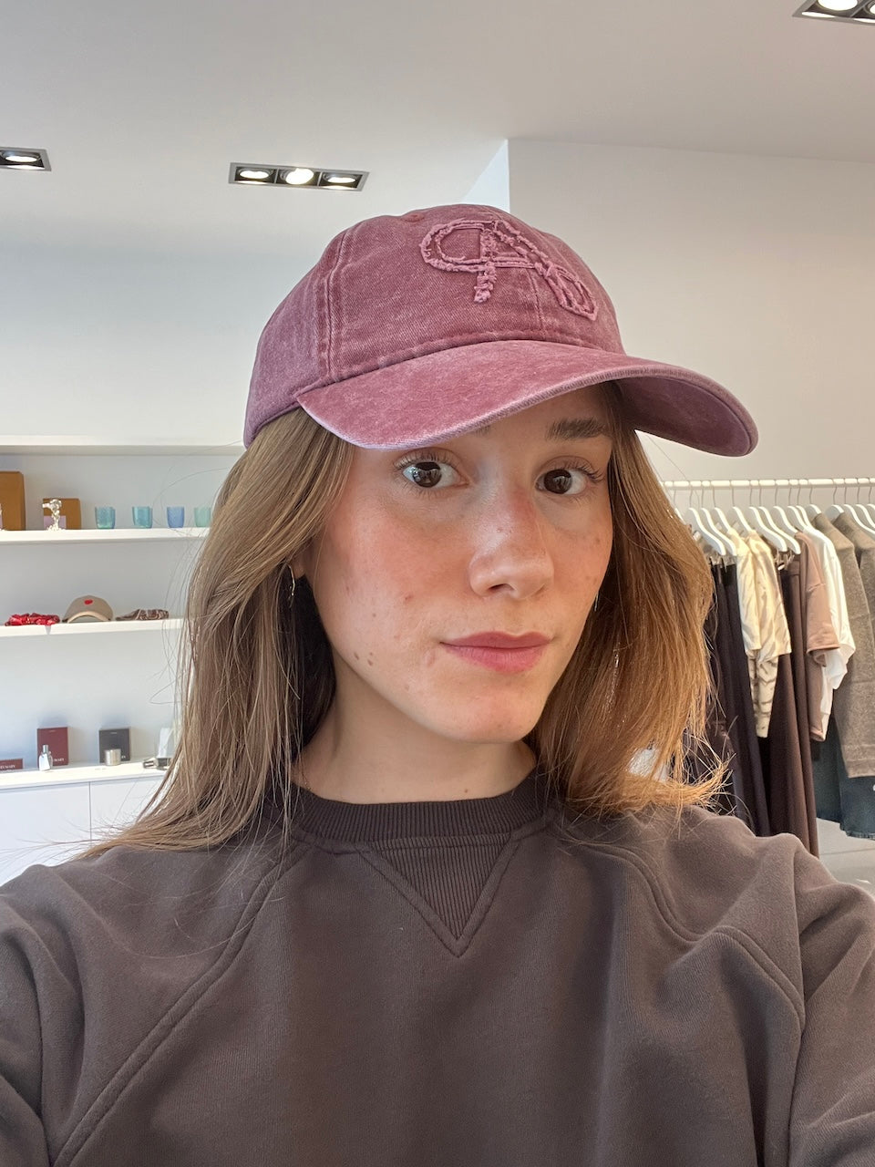 Snake Destroyed Cap washed bordeaux