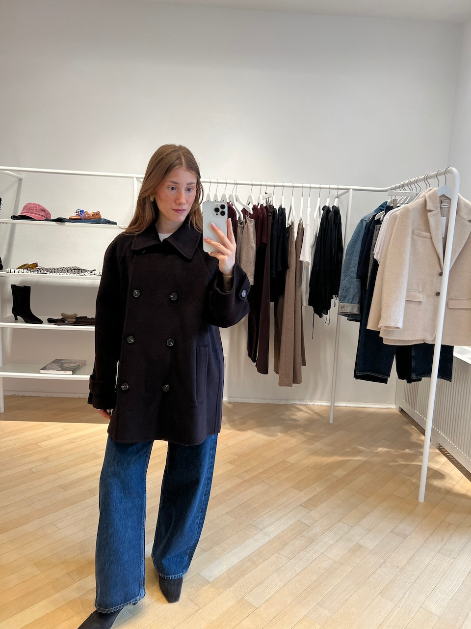 Sofia Short Coat dark walnut