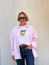 St. Germain Oxford Shirt rose stripe