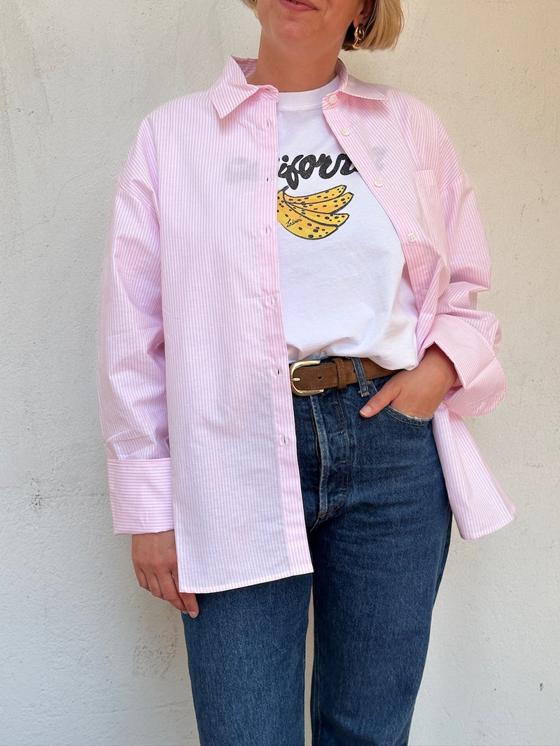 St. Germain Oxford Shirt rose stripe