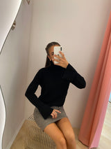 Suave Knit Pullover black