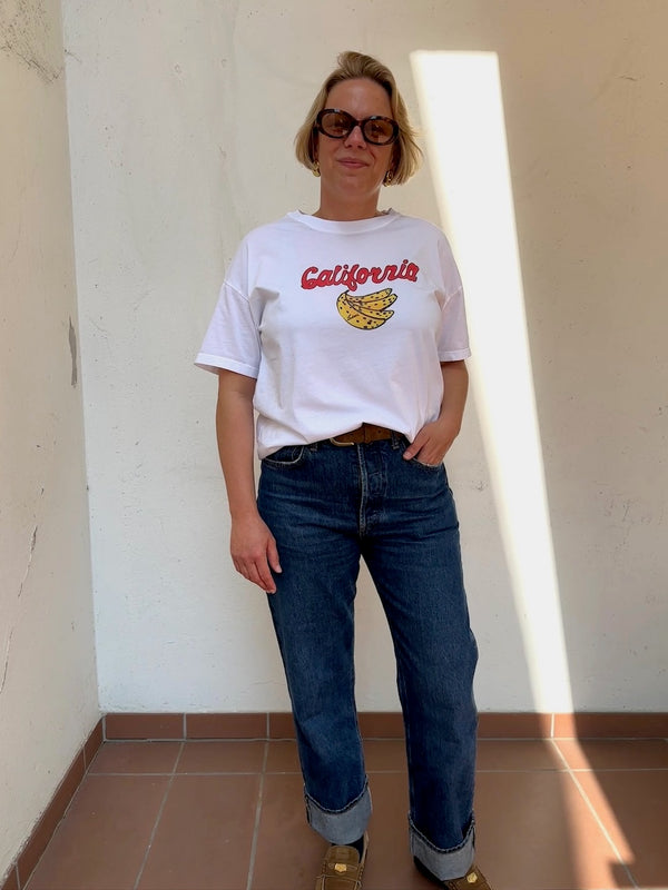 T-Shirt Banana white/red