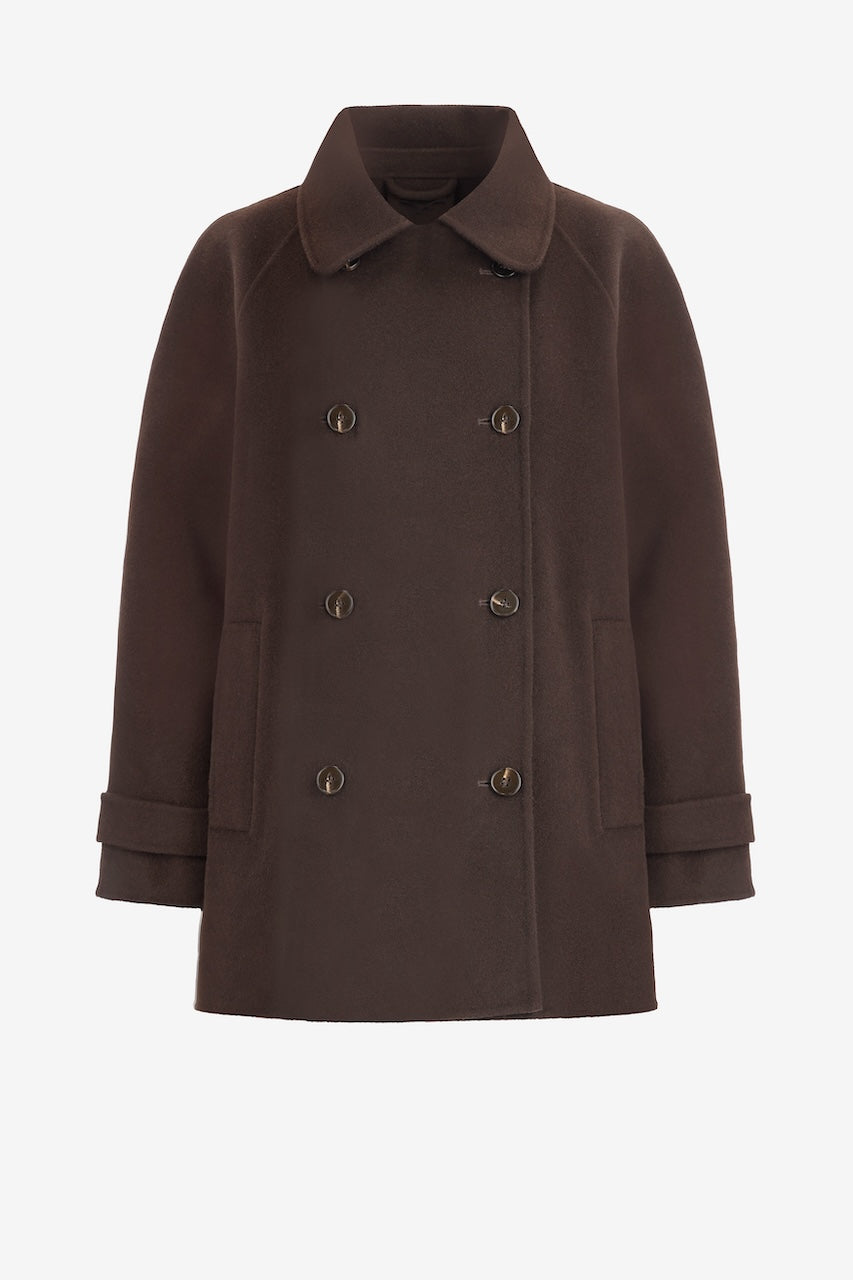 Sofia Short Coat dark walnut