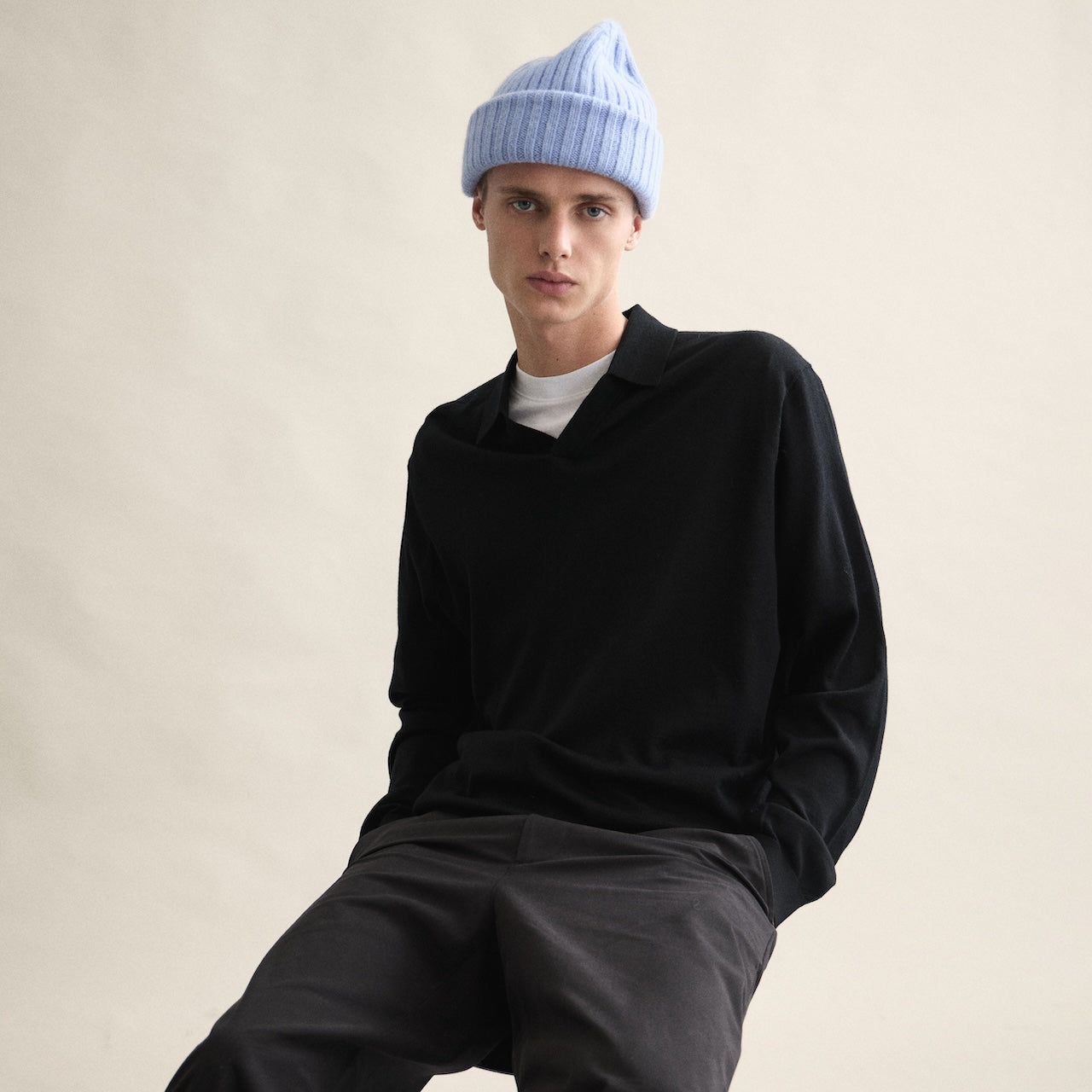 Le Grand Bonnet Beanie light blue sky