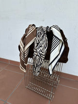 No. 1 Scarf cream/black 65cm