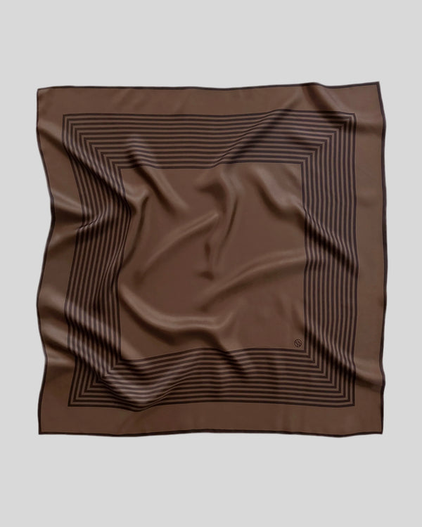 Striped Scarf brown 80cm