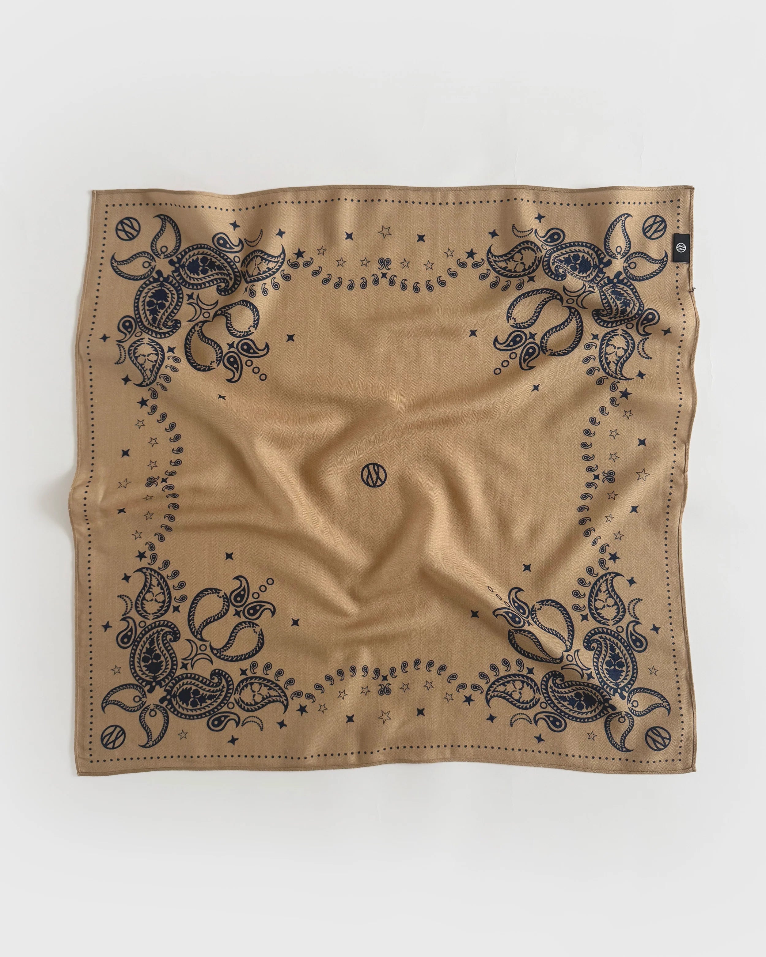 Winter Scarf cappuccino / mocha mousse / navy